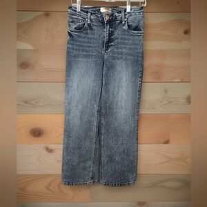 Stylish Blue Wide Leg Women's Jeans